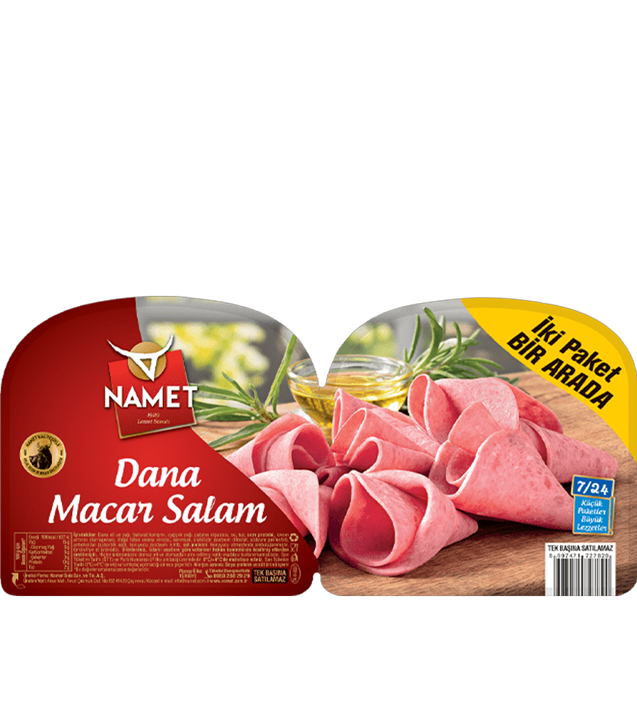 2 Paket Bir Arada 7/24 Dana Macar Salam